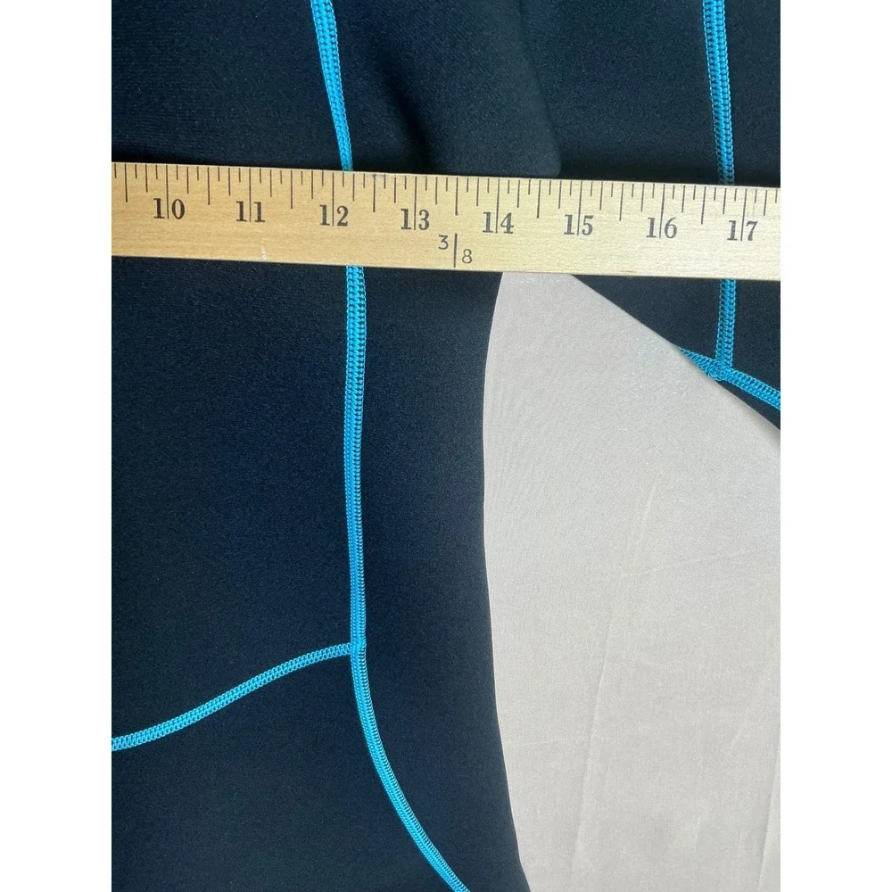 OMGear Wetsuit Kids Size 14 Black Blue Excellent 3mm Neoprene Full Body Suit